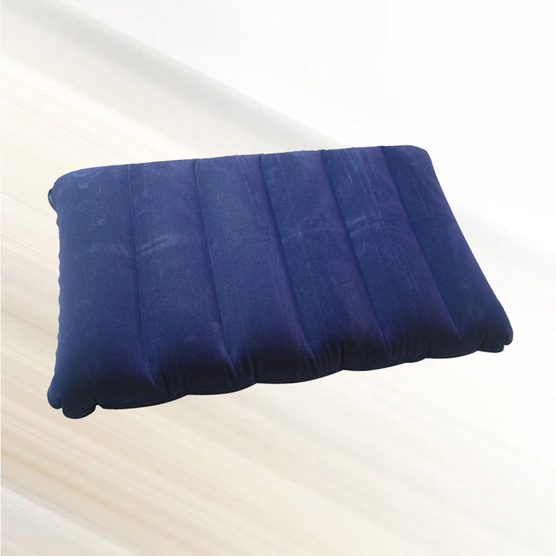 2 pcs PVC Flocking Inflatable Pillow for Outdoor Travel Camping - Image 2