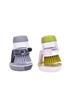 Lavish lavish Household Kitchen Washing Liquid Dish Brush Soap Pot Utensils with Dispenser Cleaning bathroom cleaning tools  - Image 1