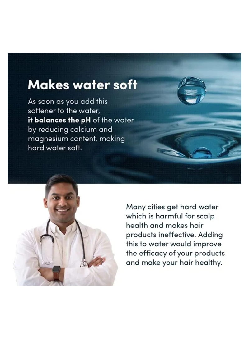 Man Matters Water Softener 500ml | Instant Hard Water Softening Agent | Reduces Hair Fall & Skin Itching | Disables Calcium & Magnesium, Maintains pH Level | Easy to Use Solution - Image 4