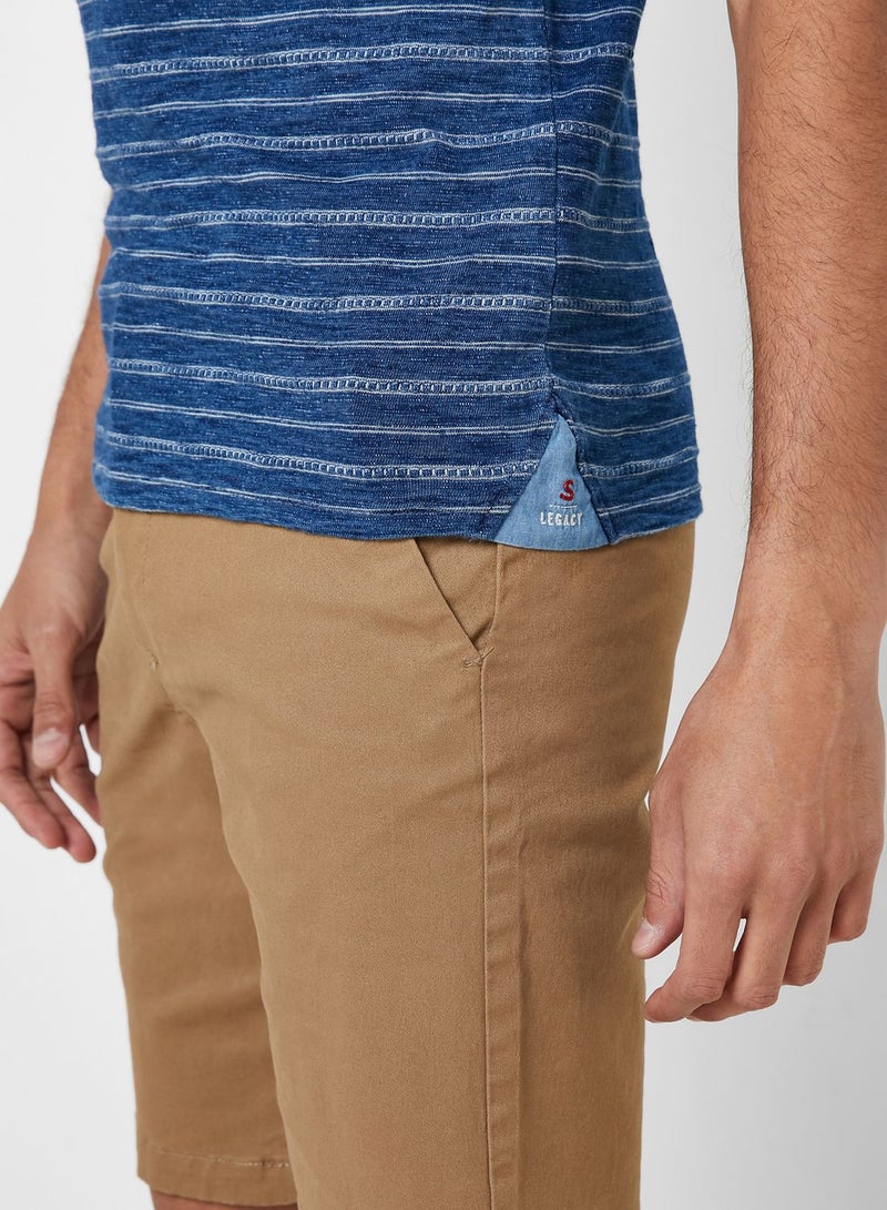 SALSA Striped Slim Fit Crew Neck T-Shirt - Image 4