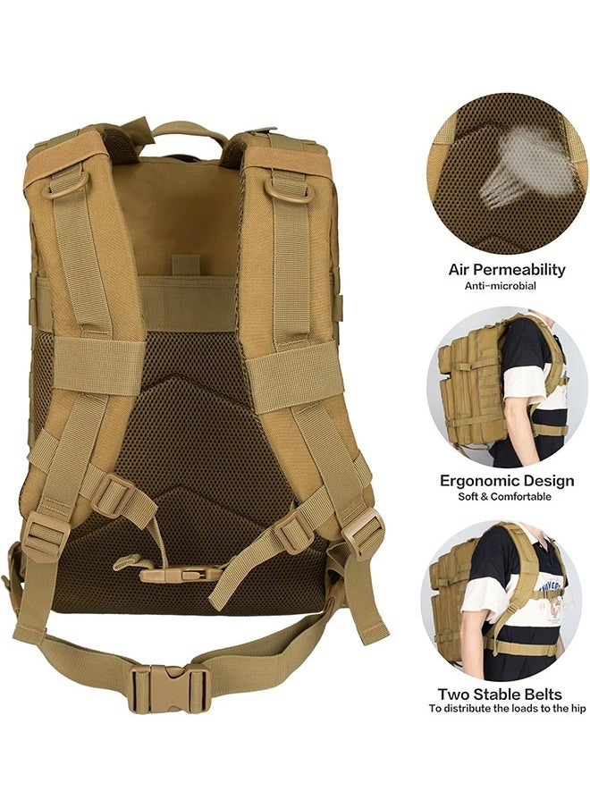 Arabest - Military Tactical Backpack, Molle Bag,Large capacity Rucksack,Camping Hiking Backpack for Men,Women - Image 1