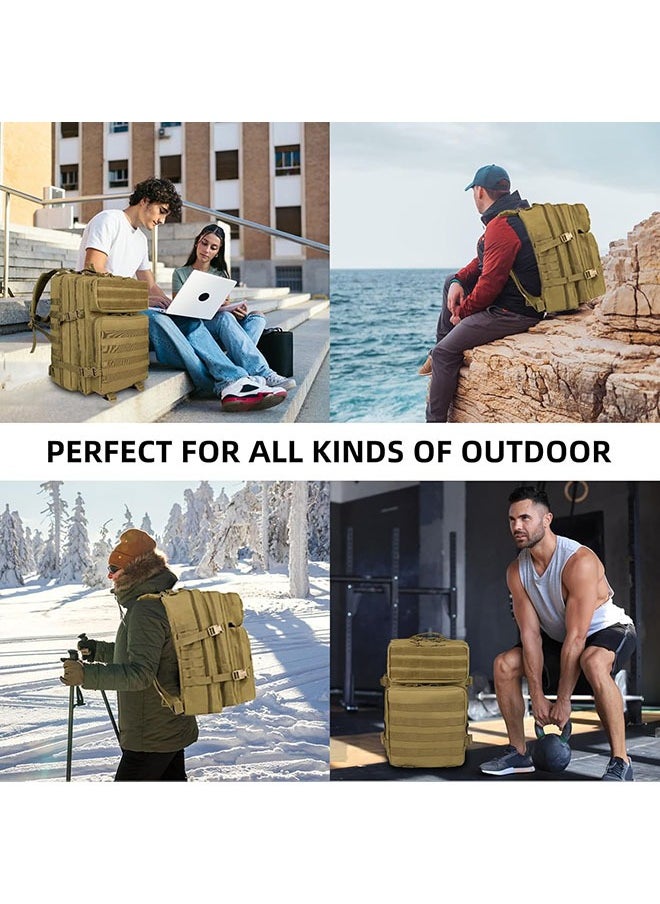 Arabest - Military Tactical Backpack, Molle Bag,Large capacity Rucksack,Camping Hiking Backpack for Men,Women - Image 1
