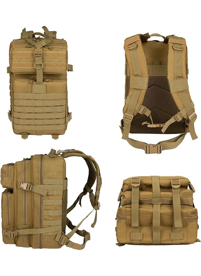 Arabest - Military Tactical Backpack, Molle Bag,Large capacity Rucksack,Camping Hiking Backpack for Men,Women - Image 1