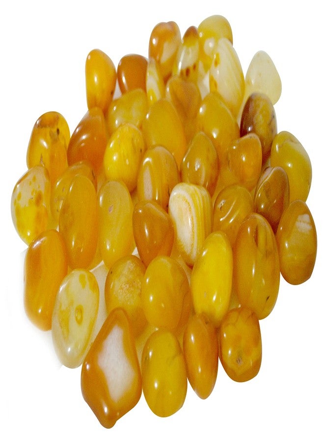 Schmick 1 Kg Yellow Onyx Pebbles Stones for Decoration, Table and Home Decor - Decorative Stones and Pebbles Vase Fillers (1 Kg, Yellow Onyx) - Image 4