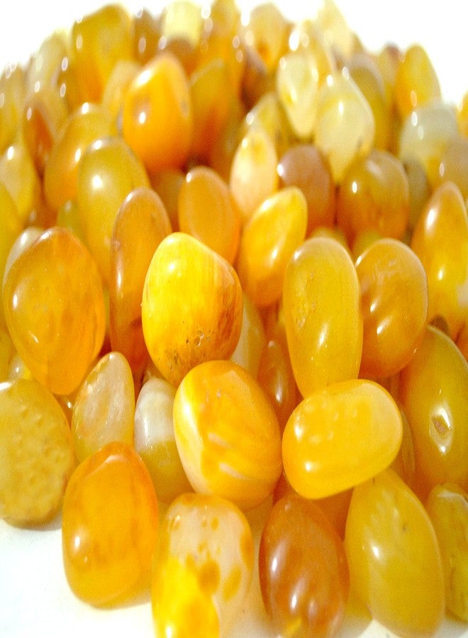 Schmick 1 Kg Yellow Onyx Pebbles Stones for Decoration, Table and Home Decor - Decorative Stones and Pebbles Vase Fillers (1 Kg, Yellow Onyx) - Image 3