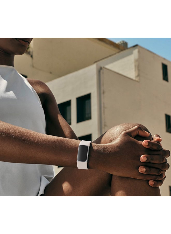 Fitbit Charge 6 Advanced Fitness + Health Tracker Porcelain / Silver Aluminium - Image 3