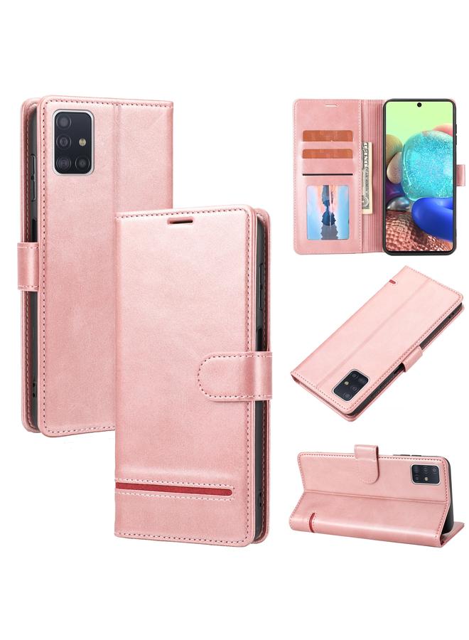 اس-توب جراب لهاتف Samsung Galaxy A51 5G، جراب هاتف كلاسيكي من الجلد القابل للطي - Image 1