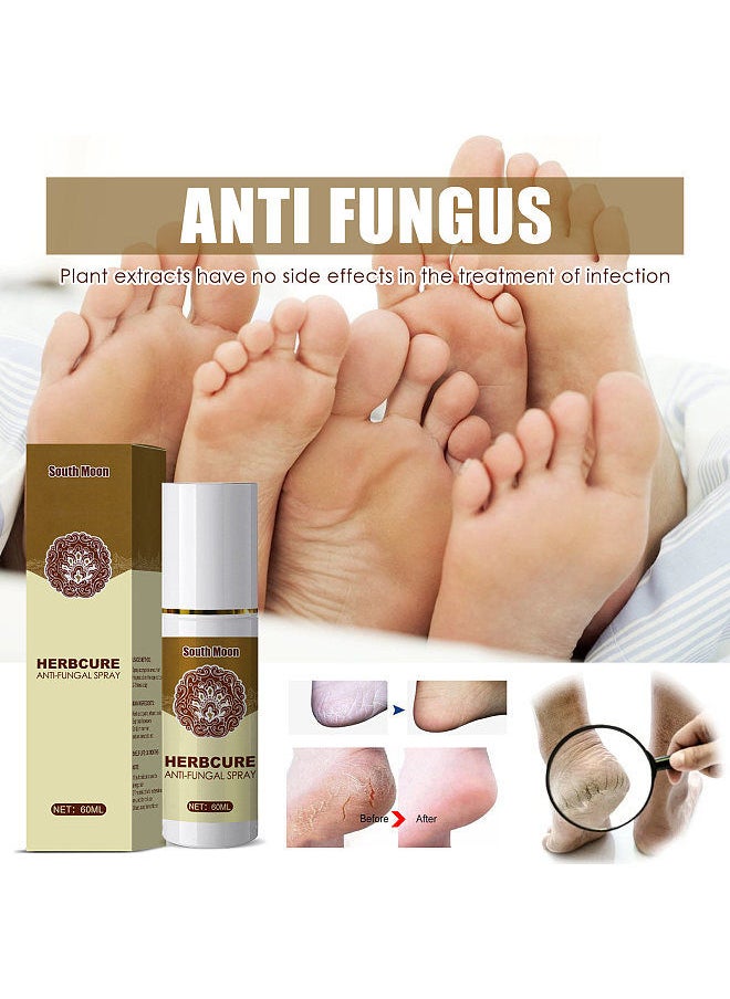 SOUTH MOON South Moon 60ml Herbal Foot Spray Foot Sweat Foot Odor Care Spray Foot Odor Stop Deodorant Spray  - Image 3