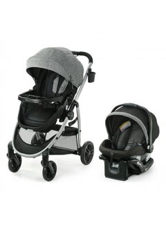 Modes Pramette Travel System | Stroller & Car Seat Combo | 3-In-1 Stroller Modes | Includes Graco Snugride 35 Infant Car Seat | Ellington