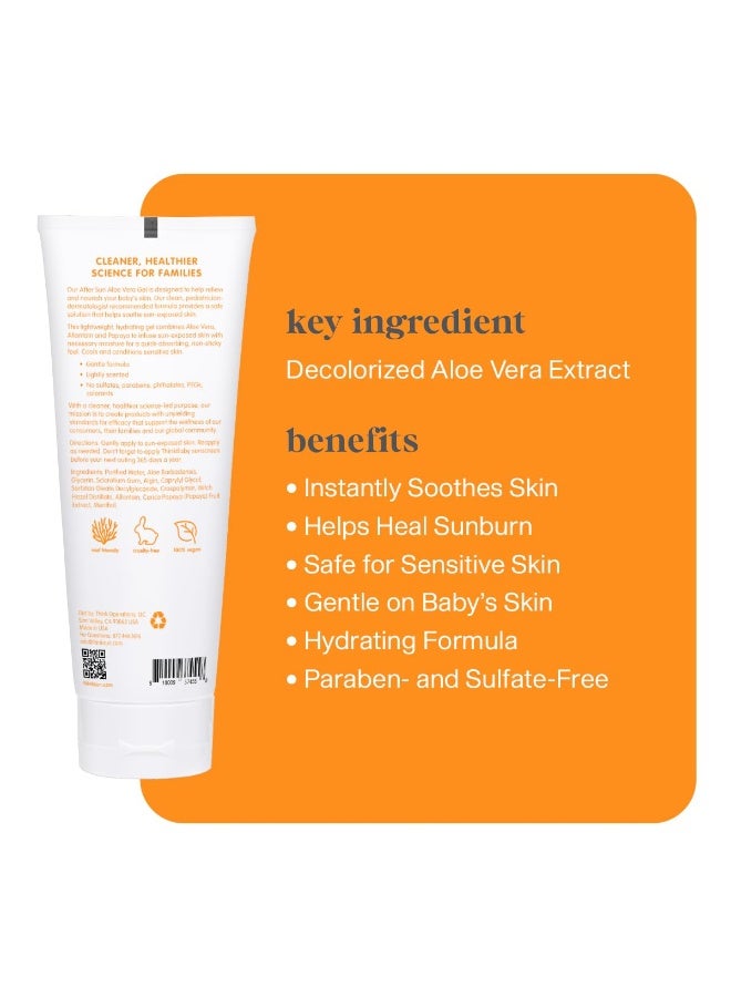 Think جل الألوة فيرا من ثينك بيبي، تخفيف بعد الشمس، 8 أونصة سائلة، معتمد من EWG للعناية بالبشرة الطبيعية بعد الشمس للوجه والجسم - حل مرطب ومهدئ لحروق الشمس للأطفال والرضع - Image 3