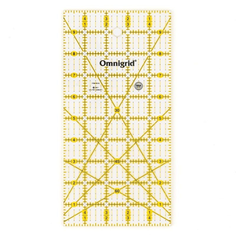 Omnigrid 5" x 10" Rectangle Quilting and Sewing Ruler - Image 1