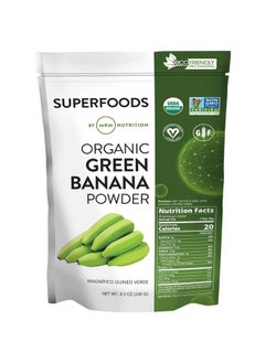 Nutrition Organic Green Banana Powder | Superfoods | High-Fiber | Flour Alternative | Prebiotic Fiber | 40 Servings