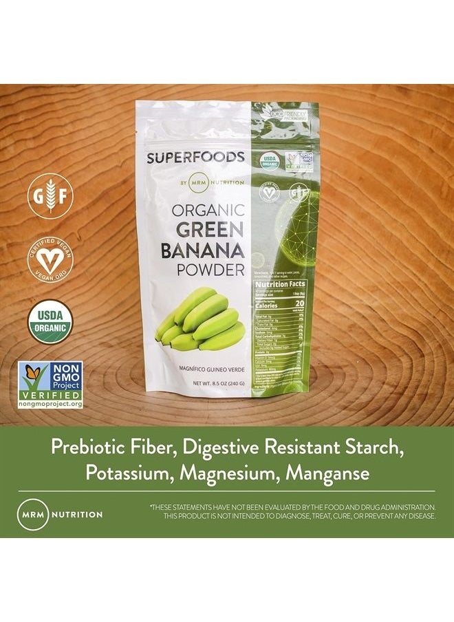 MRM - Nutrition Organic Green Banana Powder | Superfoods | High-Fiber | Flour Alternative | Prebiotic Fiber | 40 Servings - Image 1