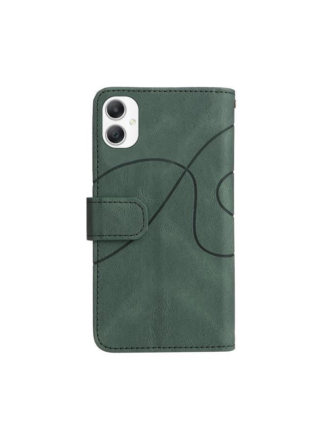 اس-توب جراب لهاتف Samsung Galaxy A06 4G ثنائي اللون مزود بـ 9 فتحات للبطاقات وسحاب ومحفظة جلدية للهاتف - Image 3