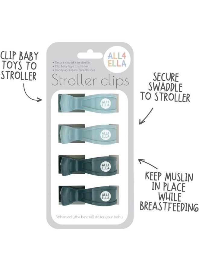All4Ella 4 Pack Pegs Steel Blue/Charcoal - Image 2