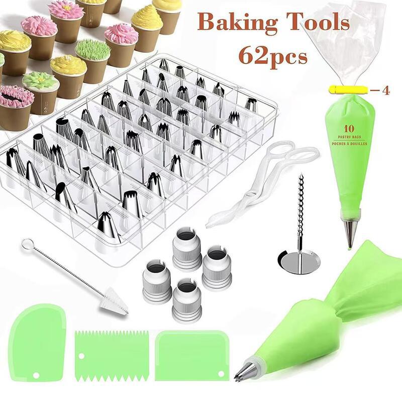 7-Piece Set Of Decorating Tips, Cake Decorating Tips, Tpu Decorating Bags, Cream Scrapers - Image 4