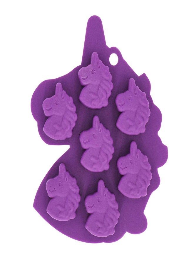Fewo 2Pcs Mini Unicorn Head Ice Cube Tray, Unicorn Silicone Molds Set for Chocolate Candy Cake Cupcake Soap Baking Jello Cookie Wax Crayon Melts - Image 2