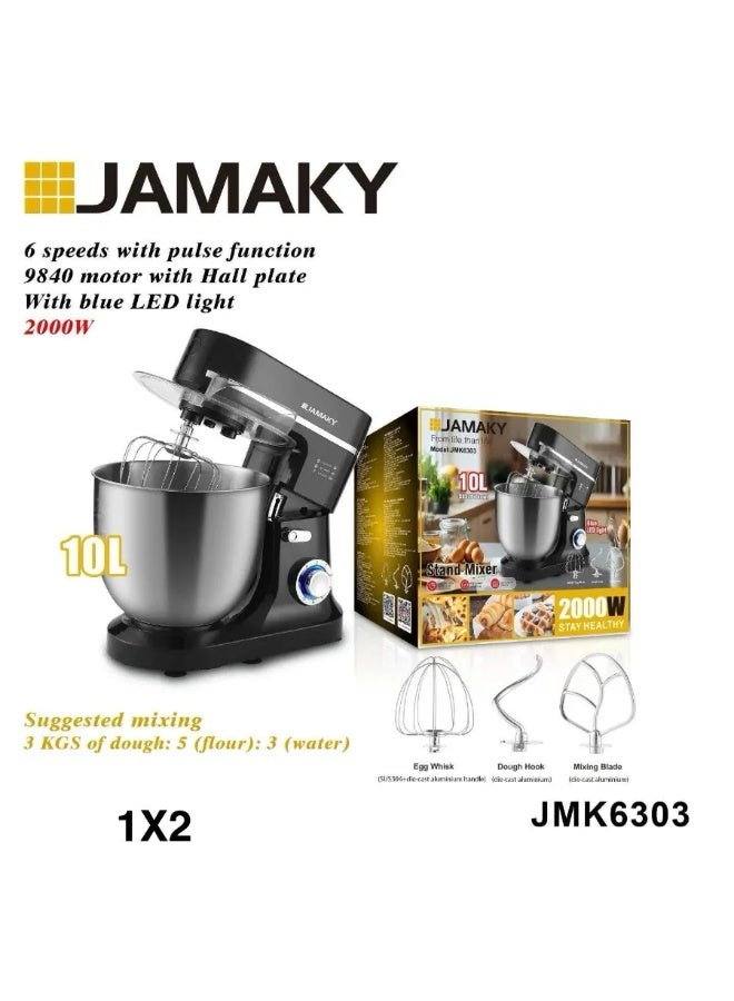 جامايكا خلاط قائم 2000 واط - 10 لتر - JMK6303  - Image 2