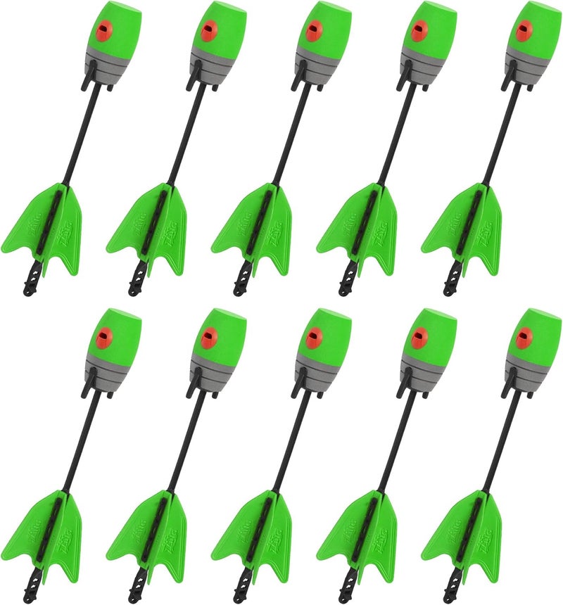 Zing Zonic Whistling Arrow Refill Pack - Includes 10 Zonic Whistling Arrows, Compatible HyperStrike Bow, Firetek Bow, Z-Tek Bow, Z-Curve Bow and Z-Bow (Green) - Image 1