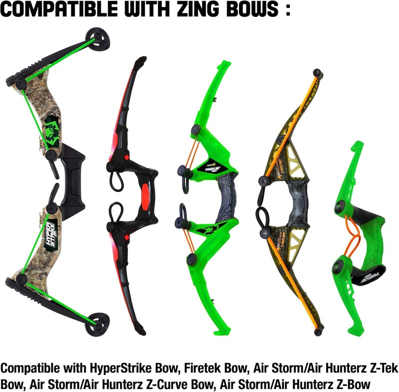 Zing Zonic Whistling Arrow Refill Pack - Includes 10 Zonic Whistling Arrows, Compatible HyperStrike Bow, Firetek Bow, Z-Tek Bow, Z-Curve Bow and Z-Bow (Green) - Image 4