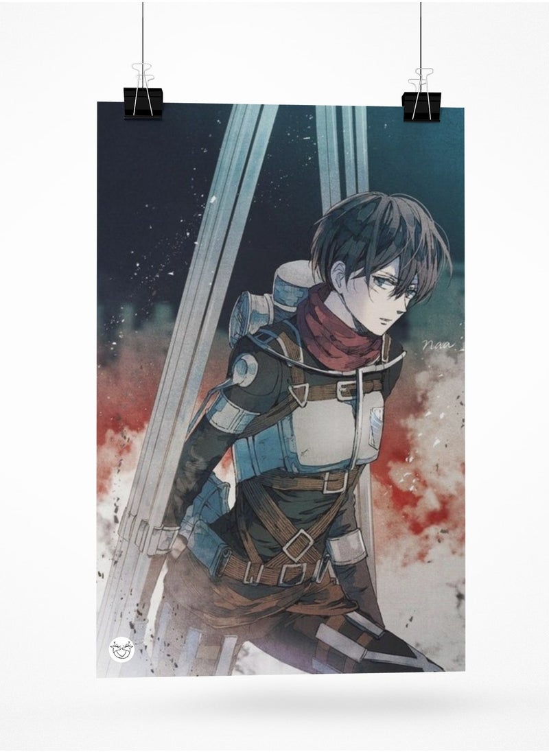 Reeman Design Poster print designed by Mikasa Ackerman 