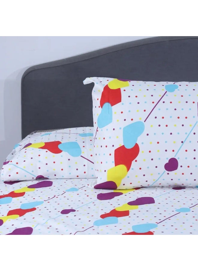 Lazurd Bed Sheet Set, 3 Pieces, 170x240 cm - Multicolor - Image 3