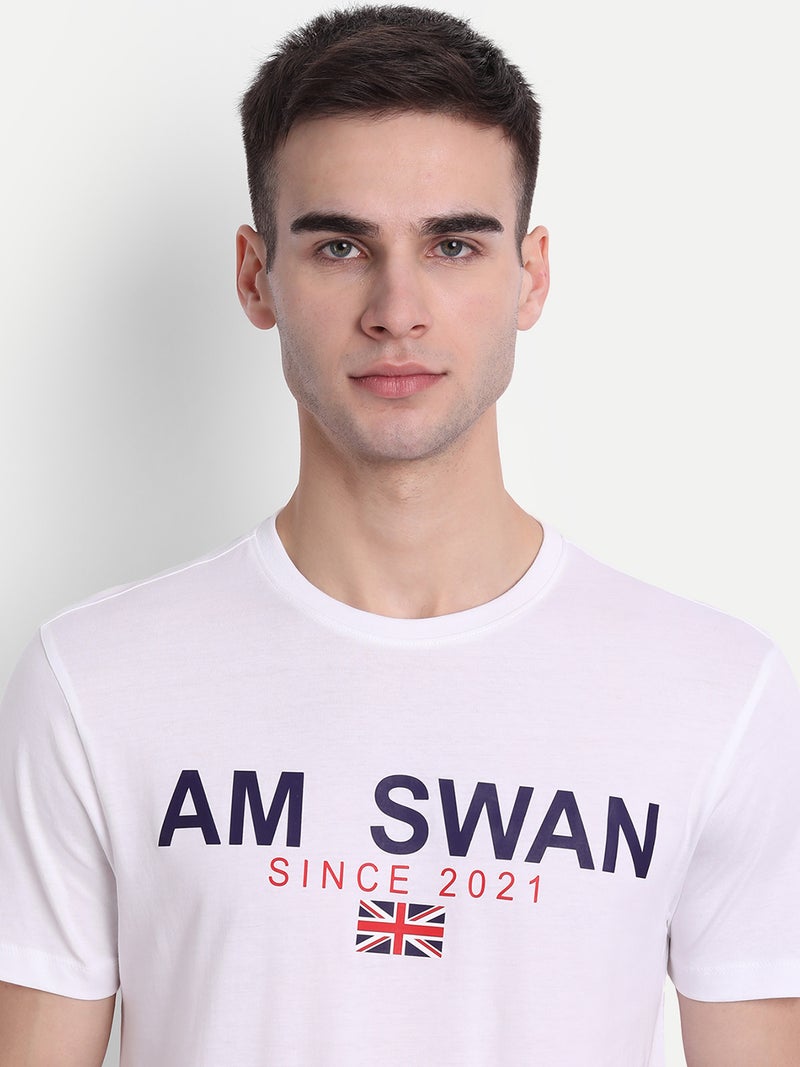 amswan PREMIUM COTTON PRINTED HALF SLEEVE CREW NECK T-SHIRTS - Image 5