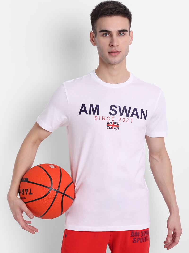 amswan PREMIUM COTTON PRINTED HALF SLEEVE CREW NECK T-SHIRTS - Image 1