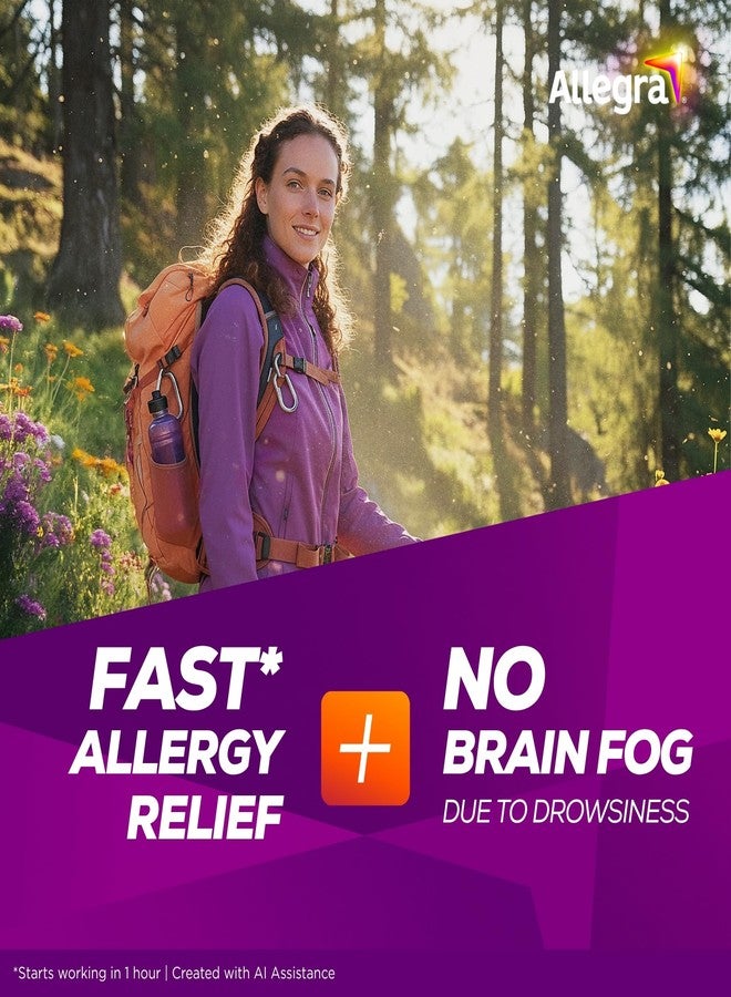 Allegra Hives Antihistamine 24-Hour Tablets, Non-Drowsy Hive Reduction and Hive Itch Relief, 180 mg Fexofenadine HCI, 30-Count - Image 4