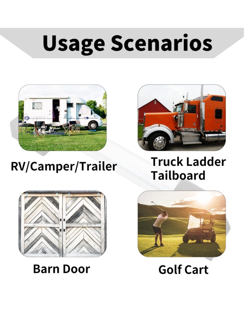 Rv Grab Door Handle, Aluminum For Camper, Trailer, Cargo Trailer, Motor Home, Boat, Automotive, Cart, 2 Pack, Come With Screws - Image 4