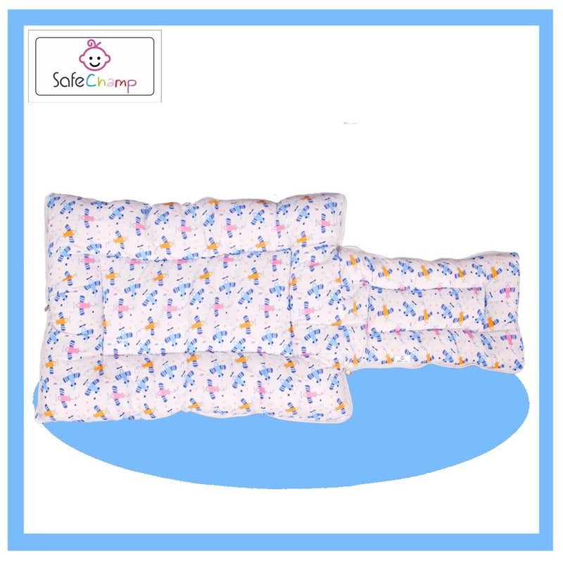 SafeChamp Lite Air Baby Sleeping Bag Cum Carry Bag (Blue) - Image 5