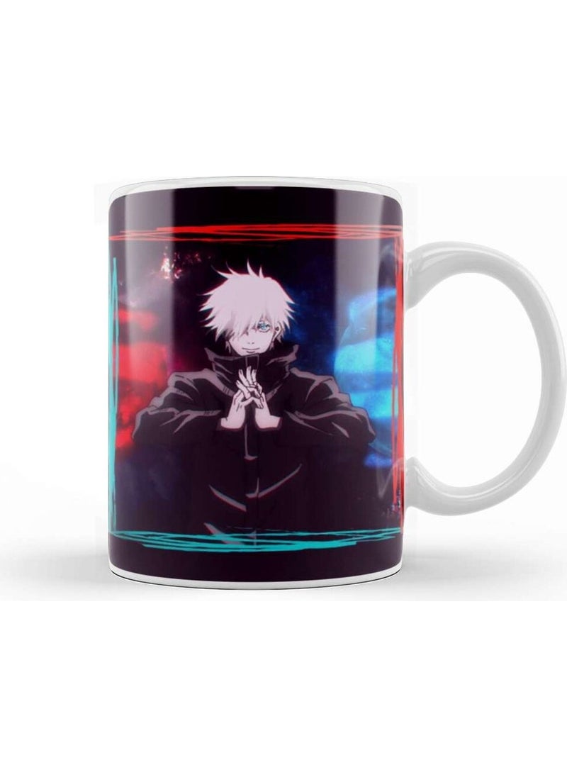 Baskı Dükkanı Print Shop Satoru Gojo Jujutsu Kaisen Domain Expansion Mug Porcelain 