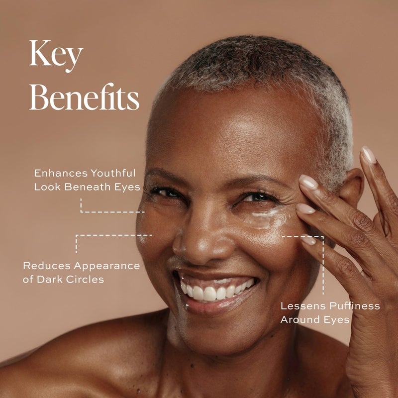 DIME Beauty Luminosity Eye Serum, Eye Cream Treatment With Caffeine for Dark Circles and Puffiness, 0.5 oz / 15 mL - Image 2