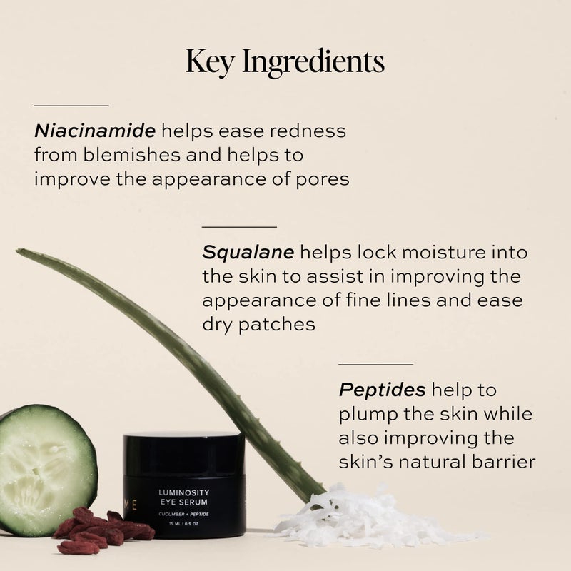 DIME Beauty Luminosity Eye Serum, Eye Cream Treatment With Caffeine for Dark Circles and Puffiness, 0.5 oz / 15 mL - Image 4