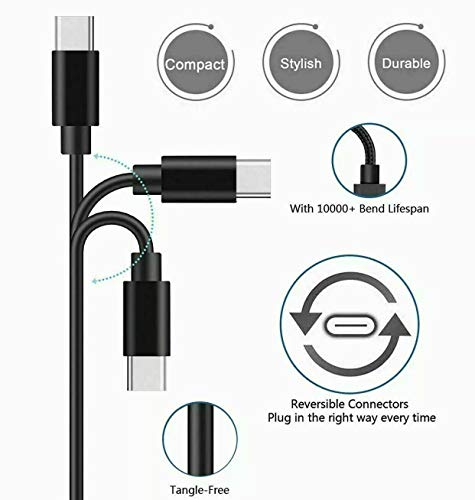 WZHENB Replacement USB Type C Charge Cord Charging Cable for Xbox Series S/X and Xbox Elite Controller Series 2 Charging Cable,PS5 Controller Wire PS5 Dual,Switch/Pro/Lite Controller,Gamesir G7 SE T4 6.6 FT - Image 2