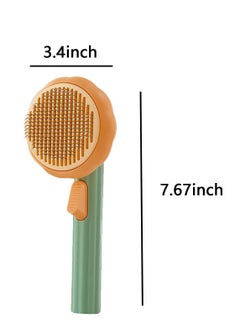 MissTiara Pet Pumpkin Brush Pet Grooming Self Cleaning Slicker Brush for Dogs Cats Puppy Rabbit  - Image 4