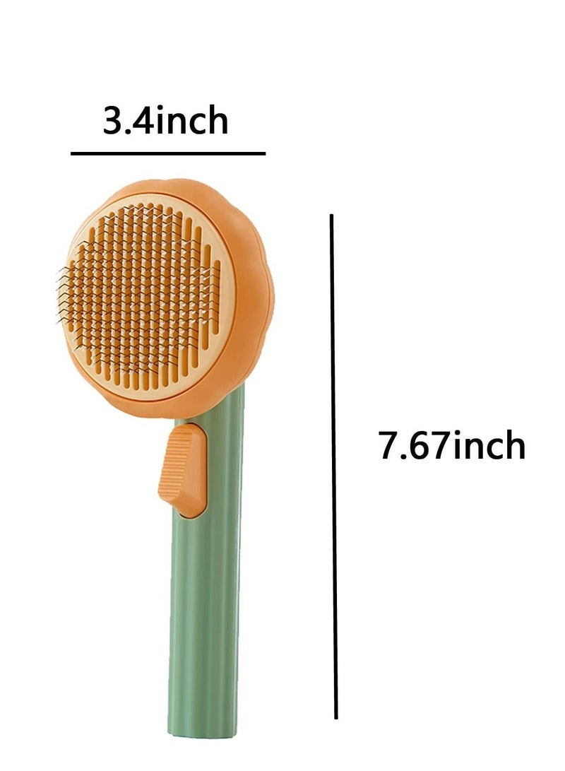 MissTiara فرشاة اليقطين للحيوانات الأليفة، فرشاة تنظيف ذاتية للحيوانات الأليفة للكلاب والقطط والجرو والأرنب - Image 4