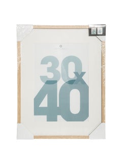 atmosphera Manu Wooden Rectangular Photo Frame Beige 30 x 40 cm 162355C  - Image 1