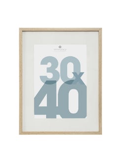 atmosphera Manu Wooden Rectangular Photo Frame Beige 30 x 40 cm 162355C  - Image 5