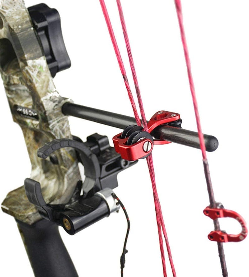 HRCHCG Aluminum Compound Bow Cable Slide Archery Bow String Splitter Roller Glide Replacement Bowstring Separator Arrow Pulley - Image 2