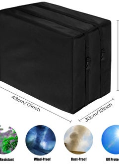 Excefore Window Air Conditioner Covers, Waterproof & Dust-Proof AC Protection Cover for Outside, Adjustable Straps for Secure Fit.  - Image 2