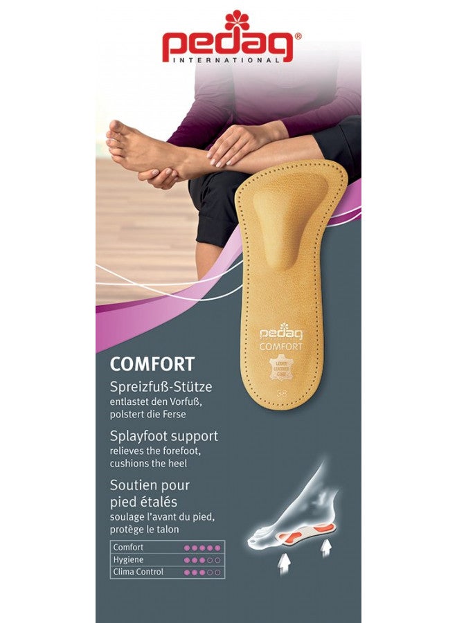 Pedag pedag Comfort Leather 3/4 Inserts for Whole Foot Support, Handmade in Germany, Men and Women's Dress Shoes, Flats, Ballet Flats, Sandals, Real Leather, Tan, 1 Pair, US W 9 / M 6 / EU 39 - Image 2