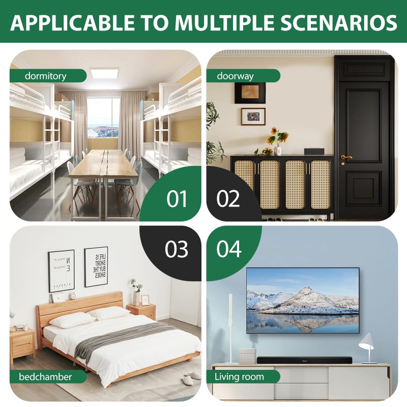 KMUZAWN Versatile Bedside Wall Organizer, Floating Bedside Shelves, Wall Mount Essential Accessories for Room Decor, Dorm, Makeup Organizer, Remote Control Holderï¼ŒNight Stand - Image 5