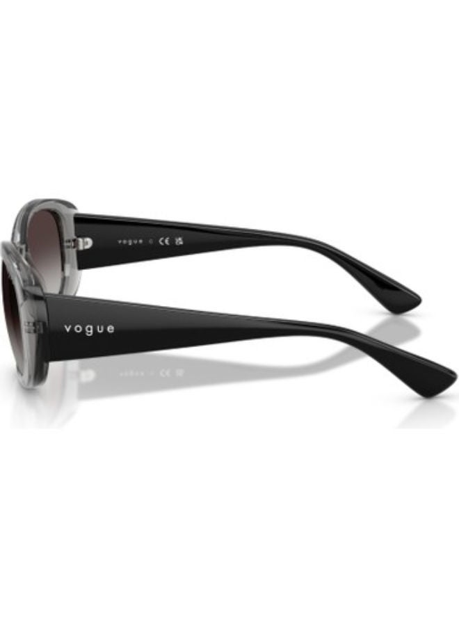 Vogue Women Full Rim Oval Sunglasses 0VO5663SI 55 - Image 4