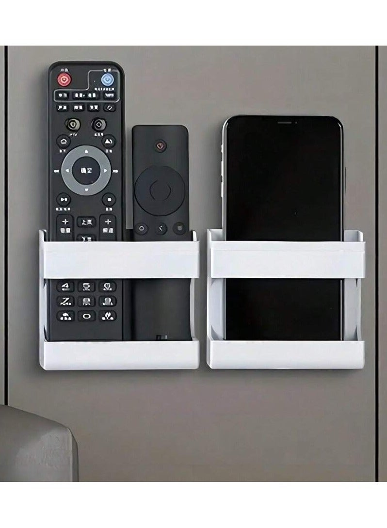2-pieces Wall Mounted Controller Storage Box White  - Image 1