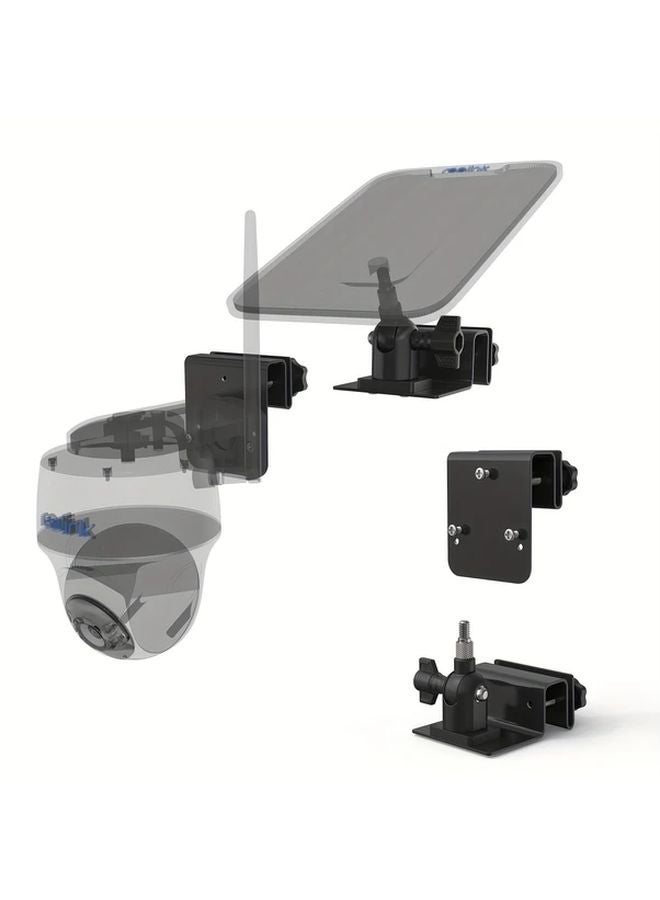 White Solar Panel Mounting Bracket and Gutter Kit for Reolink Argus PT Cameras - Image 2
