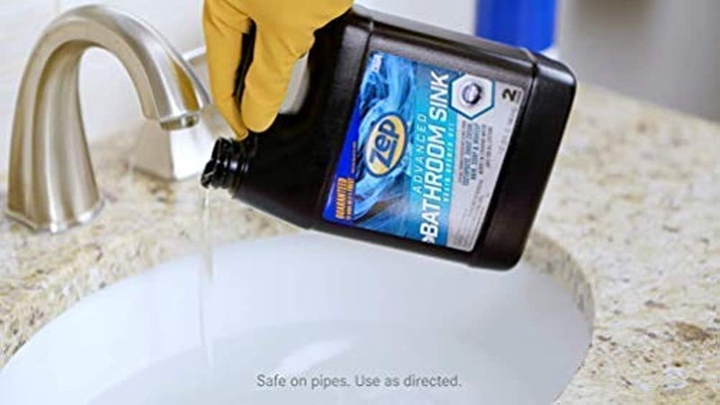 Zep Advanced Bathroom Sink Drain Opener Gel  32 Ounce  U49310  Formulated for Toothpaste Shave Cream Hair Soap and Makeup - Image 3
