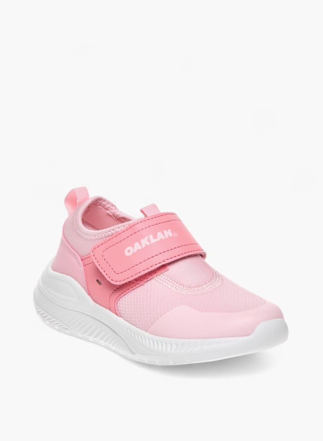 Oaklan by Shoexpress Girls Panelled Sports Shoes with Hook and Loop Closure  - Image 1