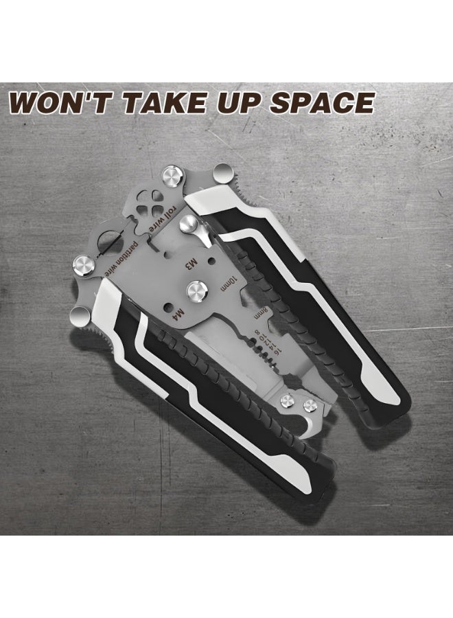 GNAFOTU 18 in 1 Folding Wire Stripper Multi-Function Wire Stripper Crimping Pliers, Quick Mech Tools Foldable Crimper Tool, Electrician Multitool, Easy to Carry for Home Repairs, Electrical Work - Image 5