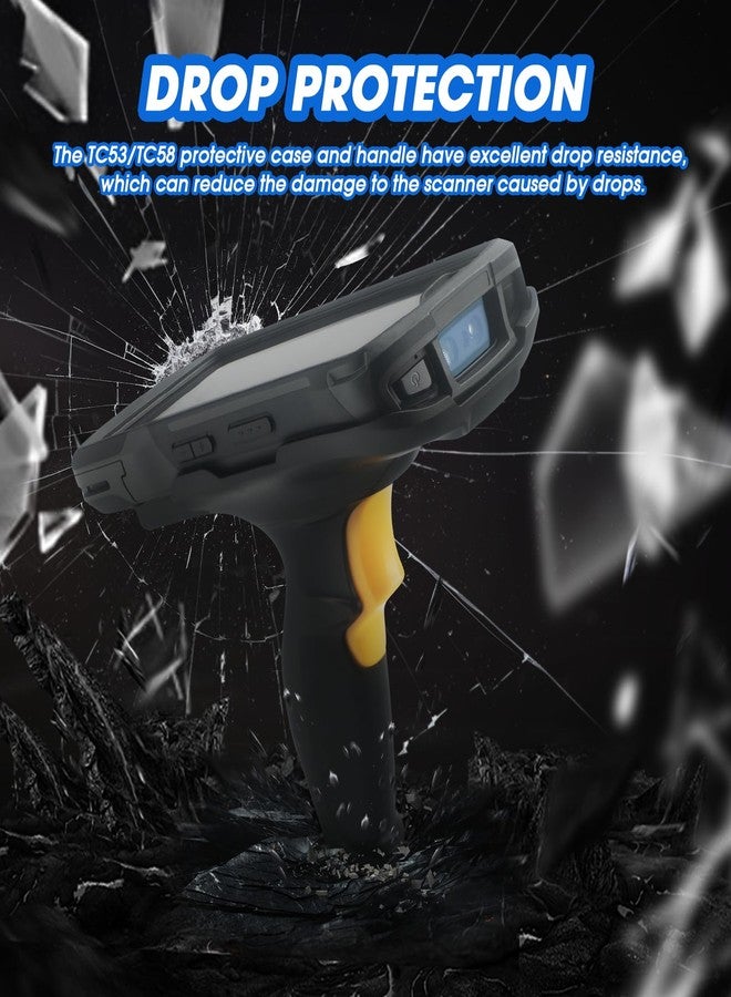 CARPSDZY TC53 Protective Case with Trigger Handle for Zebra TC53 TC58 Barcode Scanner Handheld Mobile Computer, Replace TRG-NGTC5-ELEC-01 Sensitive Handle and SG-NGTC5EXO1-01 Rugged Cover - Image 4